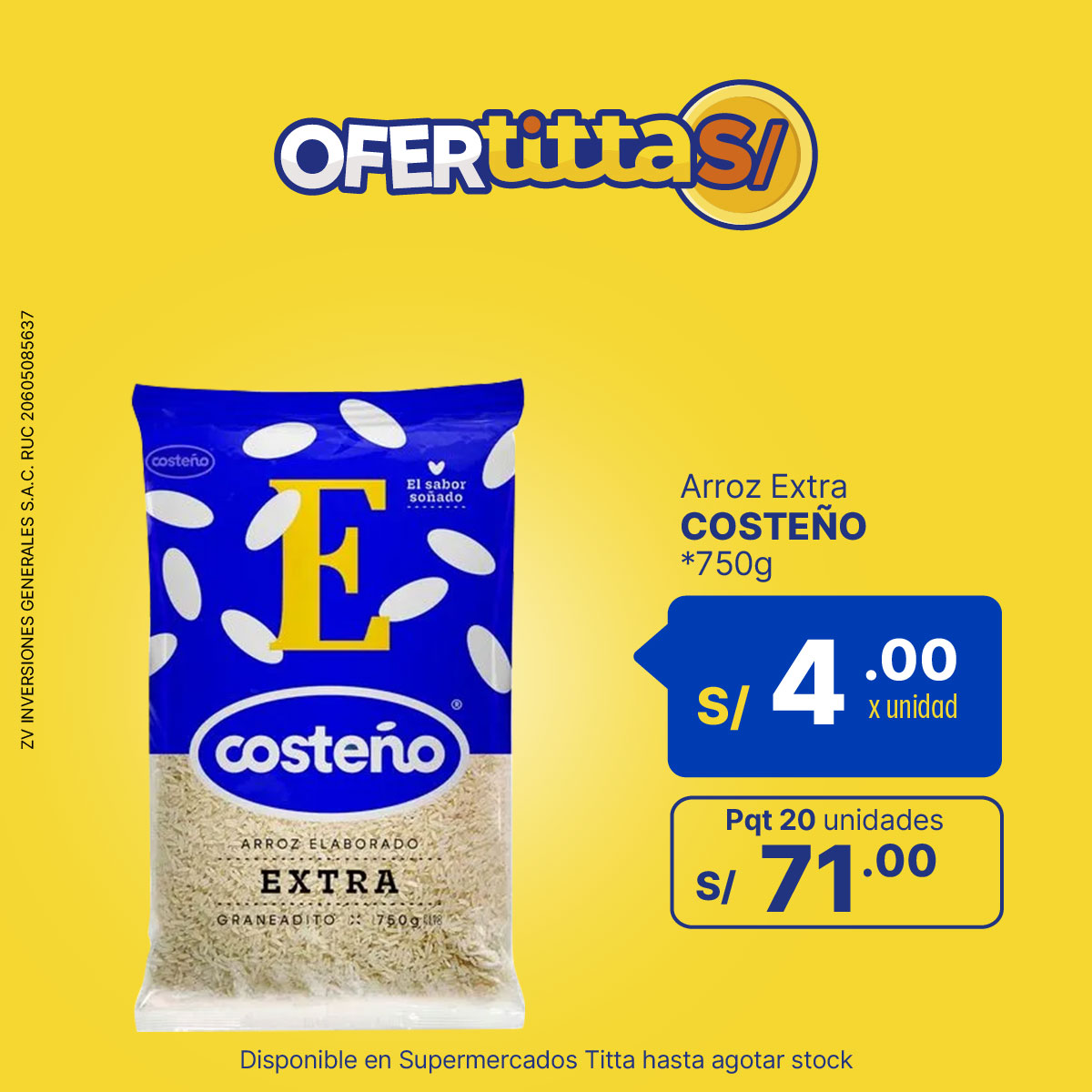 Arroz costeño *750g